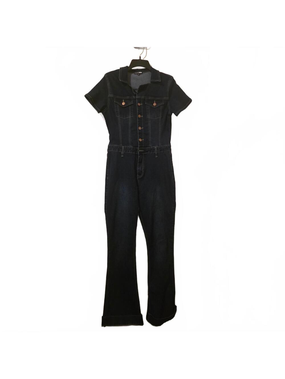 Fashion Nova Large Women’s Day Dreaming Denim Jumpsuit - Picture 2 of 4